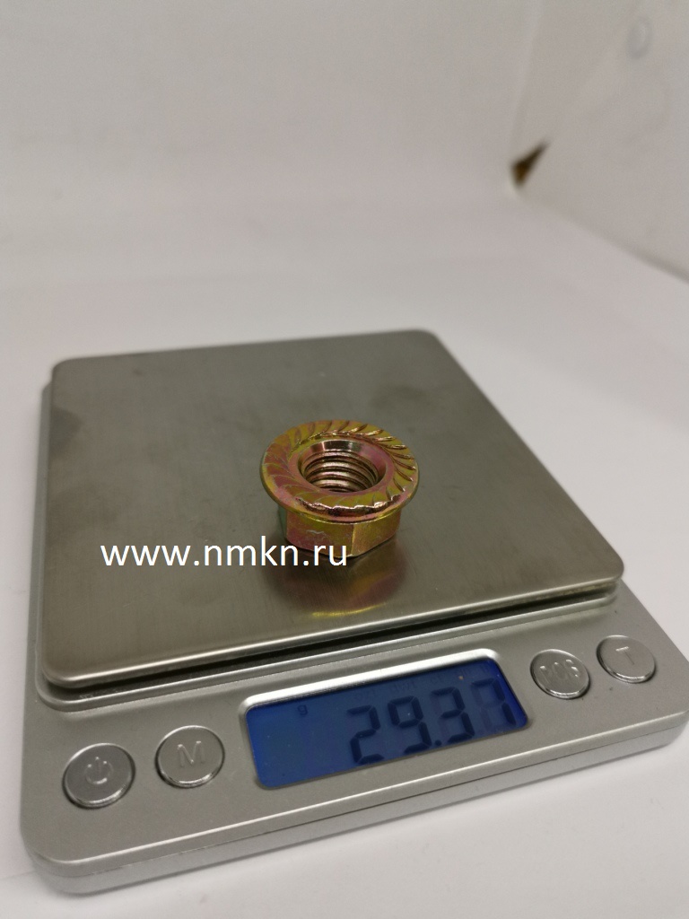 Гайка с фланцем 14 оцинк. DIN 6923